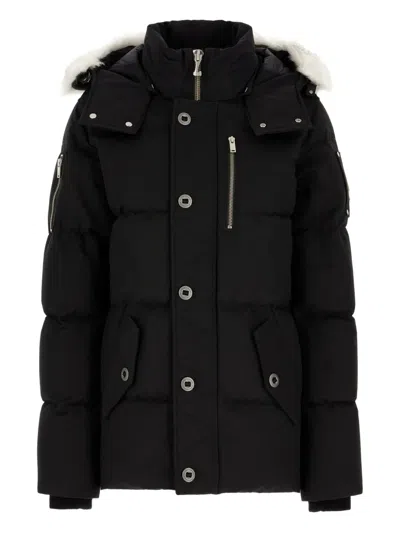Moose Knuckles Button Jacket In Black