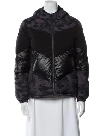 Pre-owned Moose Knuckles Camouflage Print Down Jacket In Multi