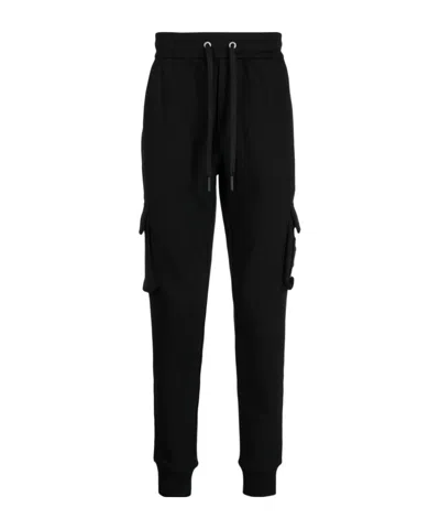 Moose Knuckles Cargo-pockets Cotton Track Pants In Black