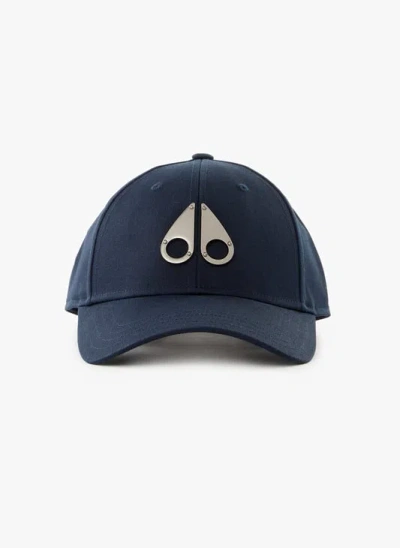 Moose Knuckles Logo Icon Cap In Navy