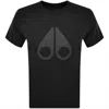 Moose Knuckles Chamblee Leaf T Shirt Black In Black