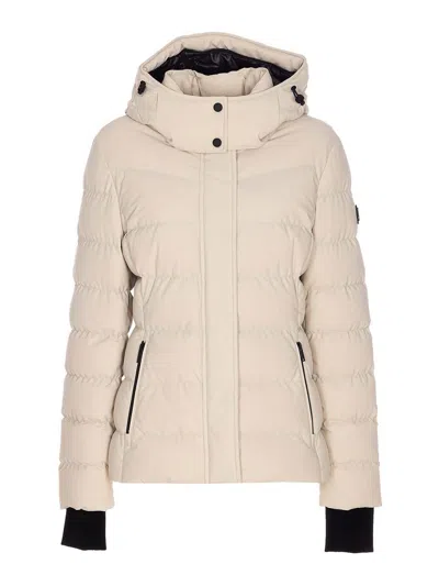 Moose Knuckles White Betta Down Jacket