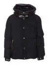 Moose Knuckles Black Suthep Gold Down Jacket In Black