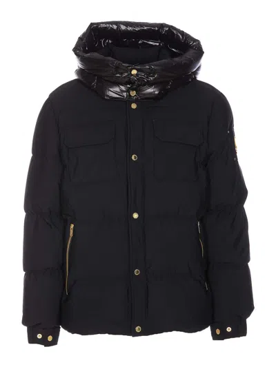 Moose Knuckles Black Suthep Gold Down Jacket