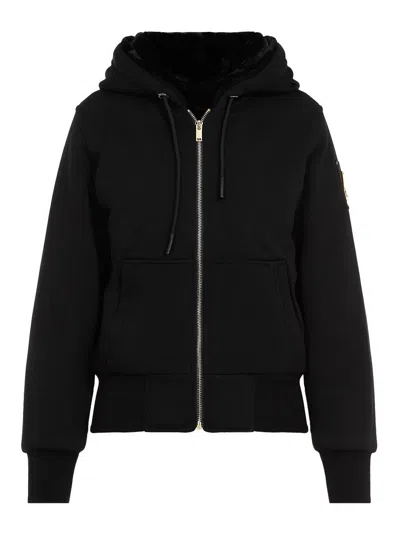 Moose Knuckles Moose Knuckes Madison Bunny Gold Jacket In Black