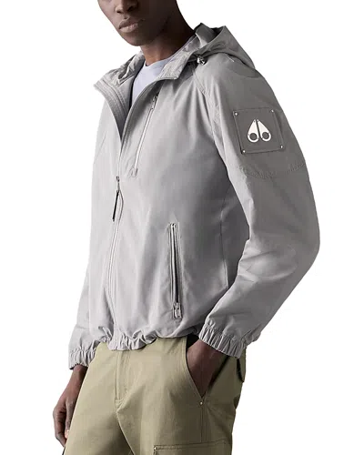 Moose Knuckles Charlesbourg Hooded Jacket In Gray