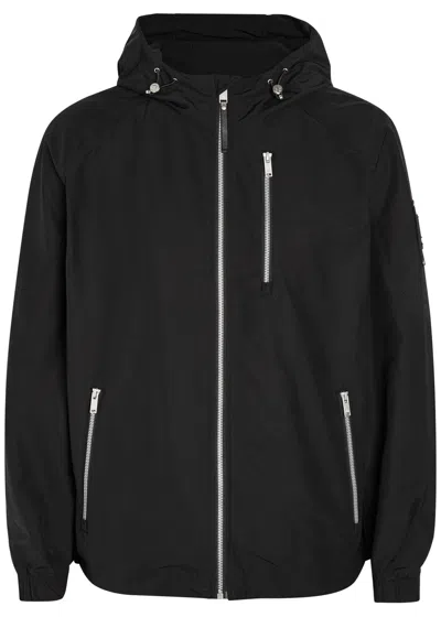 Moose Knuckles Charlesbourg Hooded Shell Jacket In Black