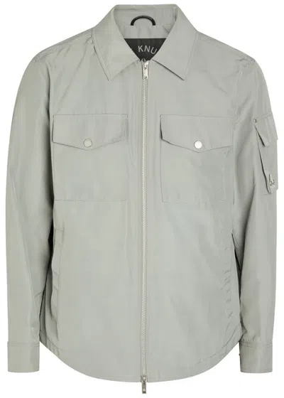 Moose Knuckles Charlesbourg Shell Overshirt In Gray