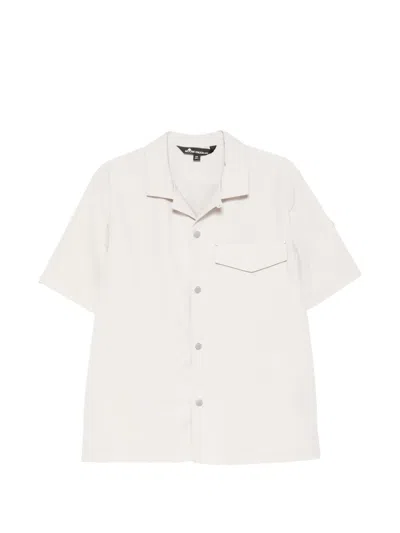 Moose Knuckles Charlesbourg Short-sleeve Shirt In Neutral