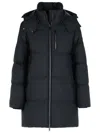 Moose Knuckles Faux Fur-trim Hooded Jacket In Black