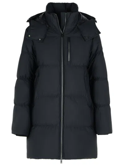 MOOSE KNUCKLES 'CHELIA 3Q' BLACK POLYAMIDE BLEND DOWN JACKET