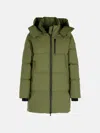 Moose Knuckles 'chelia 3q' Green Nylon Blend Parka In Green