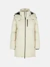 Moose Knuckles 'chelia 3q' Ivory Polyamide Blend Down Jacket In Neutral