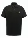 Moose Knuckles Classic Black Polo Shirt With Traditional Collar In Black