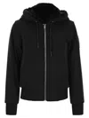 Moose Knuckles Classic Bunny - Sweatshirt With Faux Fur In Black