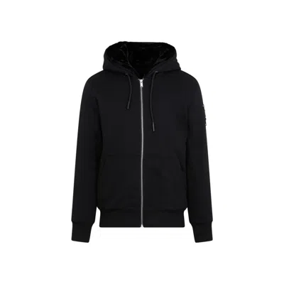 Moose Knuckles Classic Bunny 3 Black Zip-up Hooded Jacket