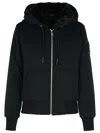 Moose Knuckles Moose Knuckes Madison Bunny Gold Jacket In Black