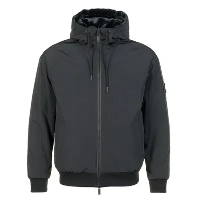 Moose Knuckles Classic Bunny Hoodie Black In Gray