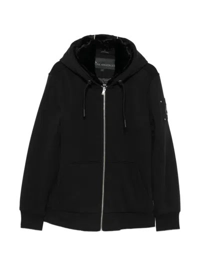 Moose Knuckles Classic Bunny Hoodie In Black