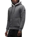 Moose Knuckles Classic Bunny Jacket In Charcoal/white