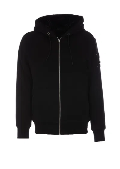 Moose Knuckles Classic Bunny Sweatshirt In Black