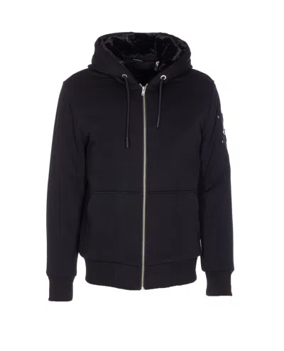 Moose Knuckles Classic Bunny Sweatshirt In Black