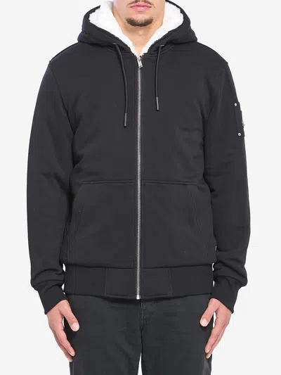 Moose Knuckles Classic Bunny Sweatshirt In Black