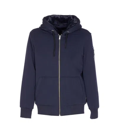 Moose Knuckles Classic Bunny Sweatshirt In Blue