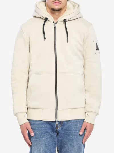Moose Knuckles Classic Bunny Sweatshirt In Sand