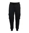 Moose Knuckles Hartsfield Tapered-leg Cotton Cargo Sweatpants In Black