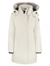 Moose Knuckles Cloud - Shearling Parka In White