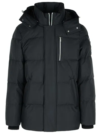Moose Knuckles 'cloud 3 Q' Black Nylon Down Jacket