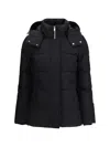 Moose Knuckles Cloud 3q Black Nylon Down Jacket In Black