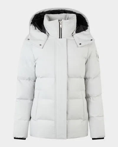 MOOSE KNUCKLES CLOUD 3Q DOWN PUFFER JACKET WITH REMOVABLE HOOD