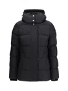 Moose Knuckles Cloud 3q Black Nylon Down Jacket In Black