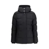 Moose Knuckles Cloud 3q Black Nylon Down Jacket In Black