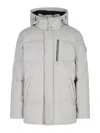 Moose Knuckles '3q Cloud' Polyester Jacket In Light Grey