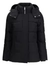 Moose Knuckles Cloud 3q Black Nylon Down Jacket In Black