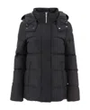 Moose Knuckles Cloud 3q Down Jacket With She In Black