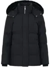 Moose Knuckles Cloud 3q Down Jacket With She In Black