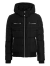 Moose Knuckles Cloud Bomber Jacket With Detachable Hood Clothing In Black