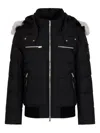 Moose Knuckles Cloud Bomber Neoshear Jacket In Black
