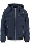 Moose Knuckles Cloud Detachable-hood Shell-down Jacket Navy In Blue