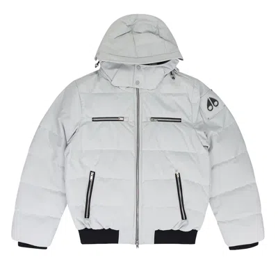 Pre-owned Moose Knuckles Cloud Neoshear Bomber Jacket 'grey' | Men's Size L In Gray