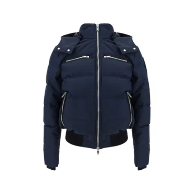 Moose Knuckles Cloud Neoshear Down Jacket In Blue