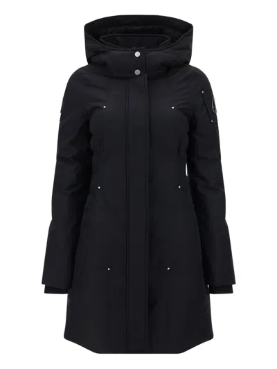 Moose Knuckles Cloud Parka Coat In Black