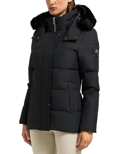 Moose Knuckles Cloud Puffer Down Coat In Black
