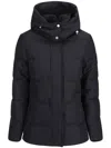 Moose Knuckles Quilted Padded Hooded Jacket With Zippered Pockets In Black