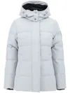 Moose Knuckles Cloud 3q Down Puffer Jacket With Removable Hood In Grey