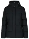 Moose Knuckles Cloud 3q Down Jacket With She In Black